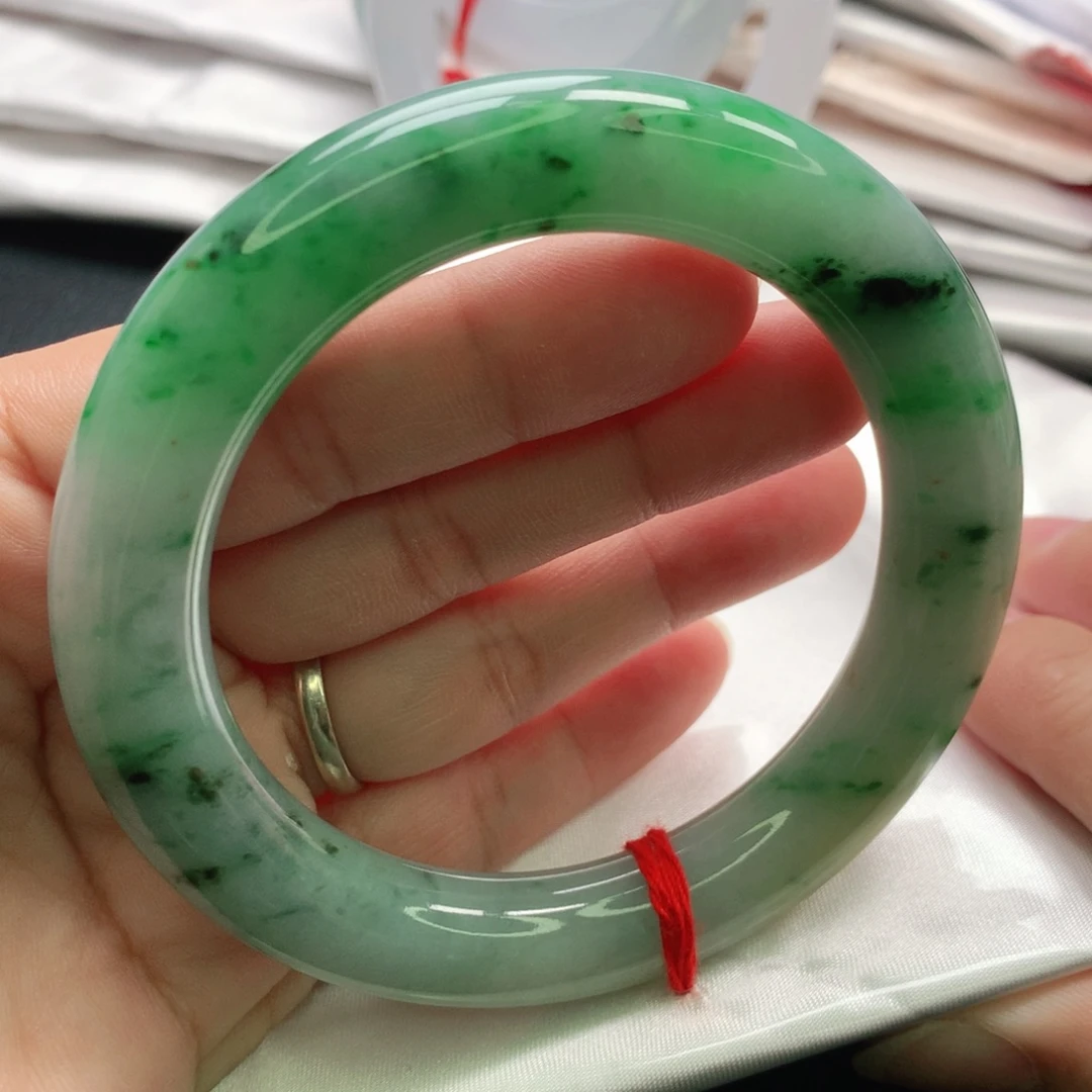 翡翠未镶嵌手镯缅甸58.59