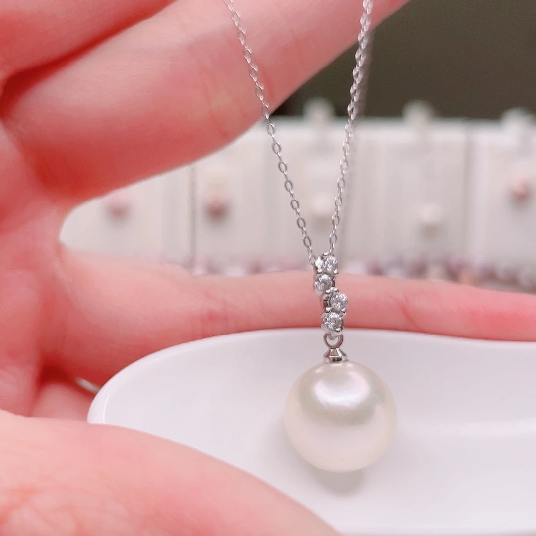 合金淡水珍珠吊坠(赠链)