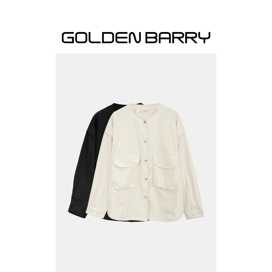 GOLDENBARRY|122144阔版大口袋外套上衣