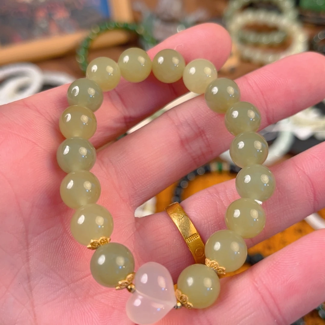 和田玉未镶嵌手链