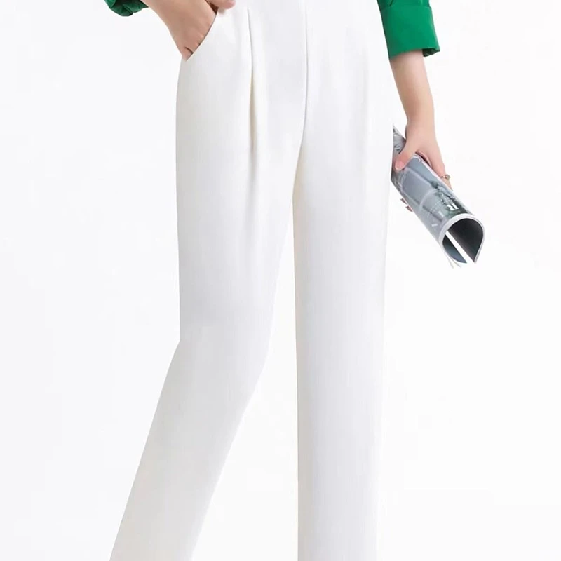 X2018【夏季新款】时尚白色简约设计百搭休闲裤