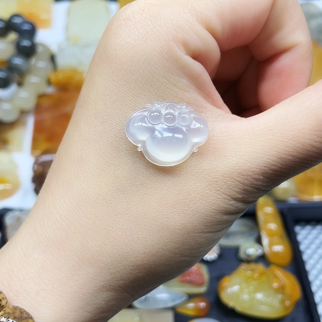 石英质玉（黄龙玉）未镶嵌吊坠(不含链)