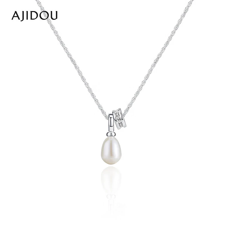 AJIDOU阿吉豆项链女款淡水珍珠时尚锁骨链【CB】