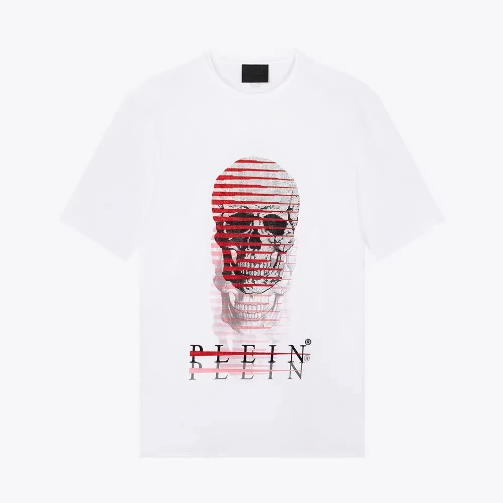 全新未使用PHILIPP PLEIN PP骷髅男短袖T恤919CMTK3250PJY002N01