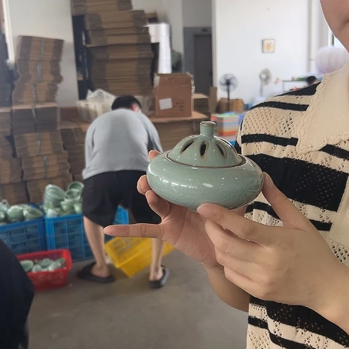 龙泉云间青瓷小米茶器