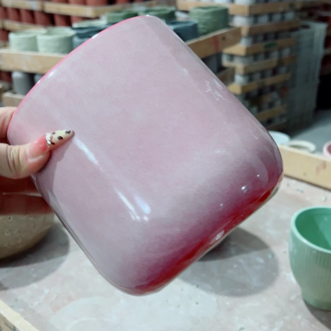 有孔，陶瓷花盆满10米包邮发货