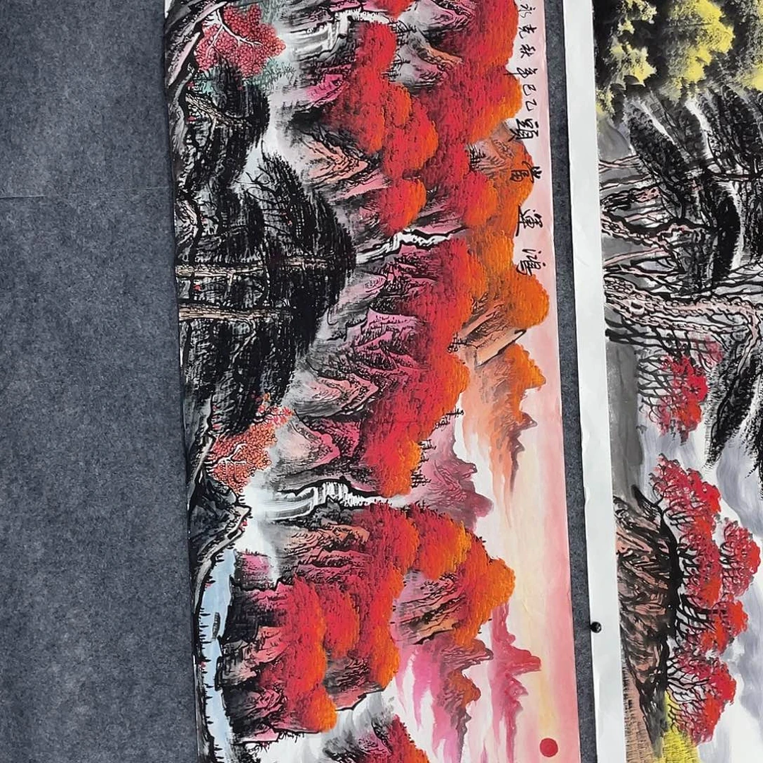 国画国画作品小姐姐放漏…