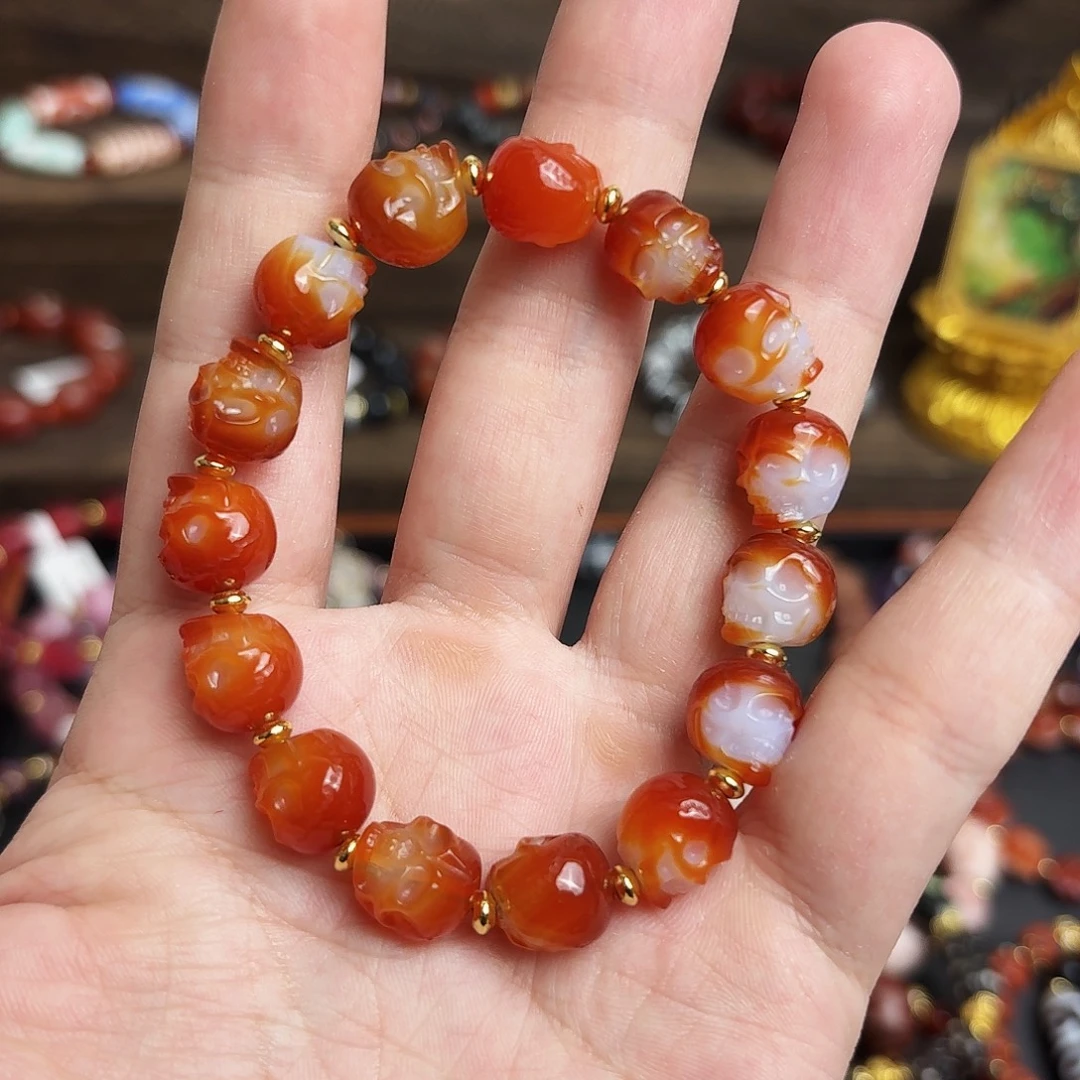 玛瑙/玉髓合金手链0926-6