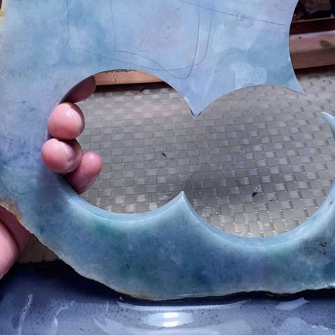 翡翠未镶嵌颈饰588