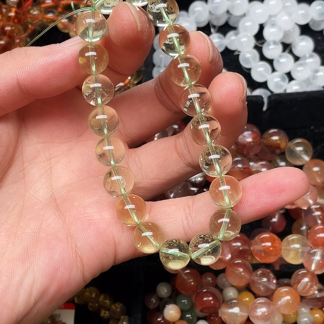 未镶嵌手链水晶竹叶青10+