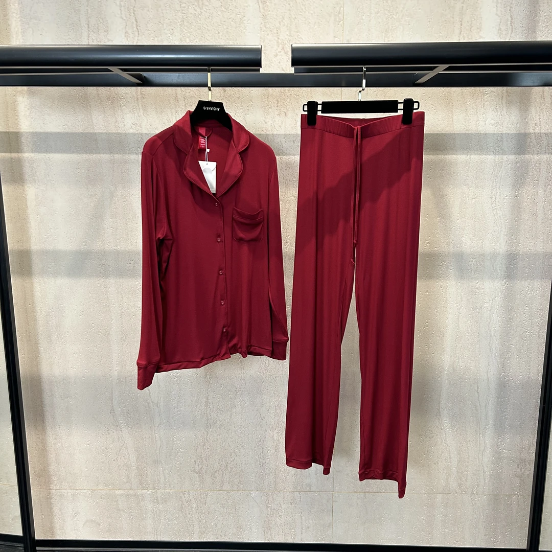 明星同款新年红 百搭气质睡衣套装23123