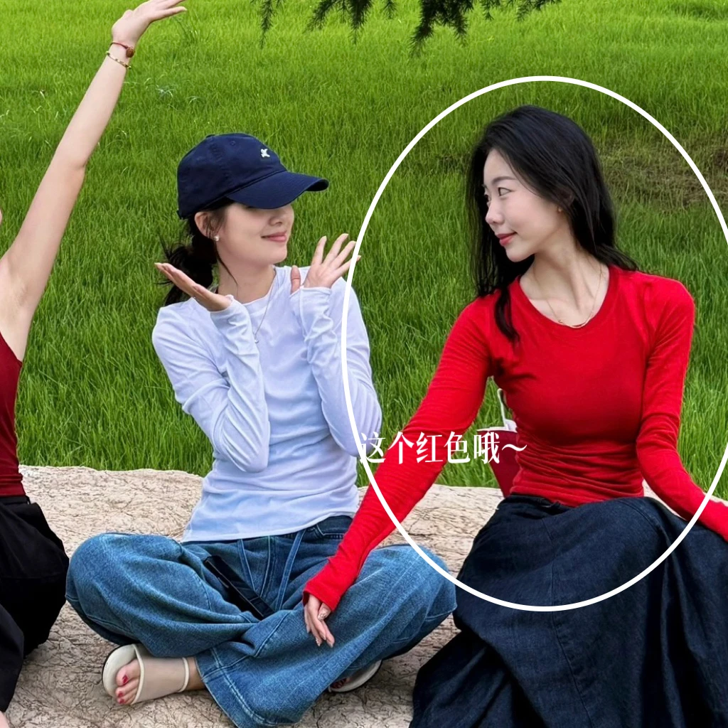 轻职风常规修身短款T