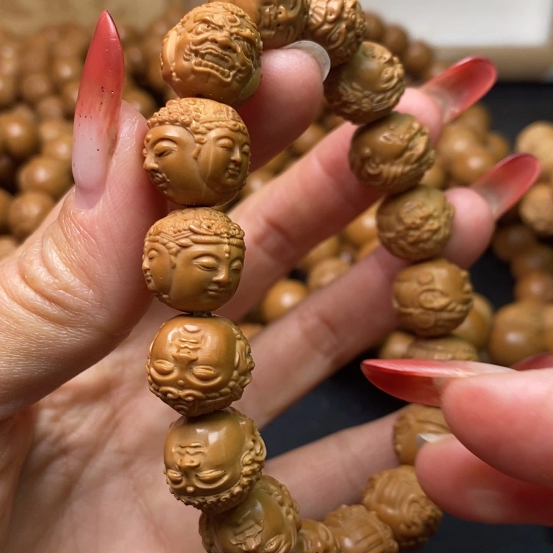 猴头核桃手串特价三面佛