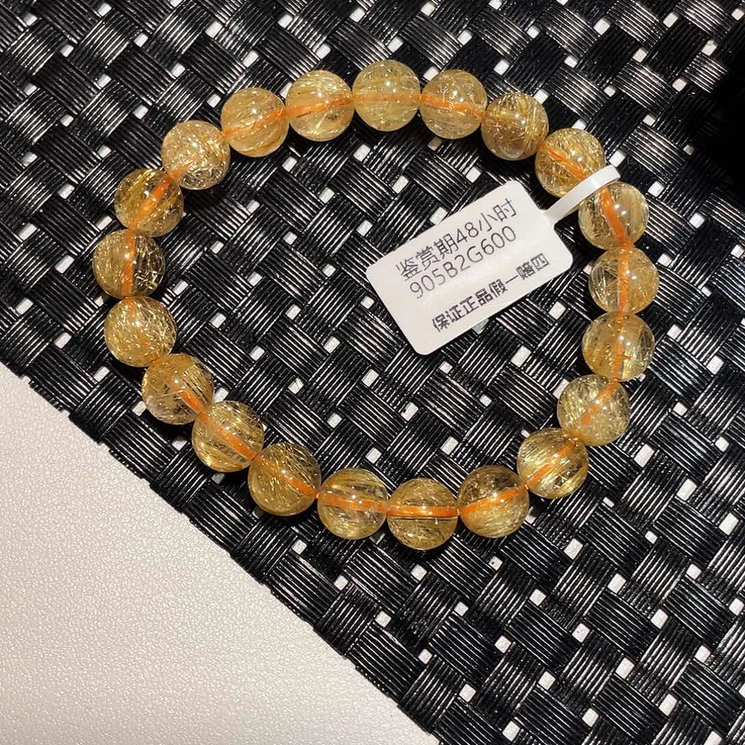 发晶手链未镶嵌烟花钛晶9.0