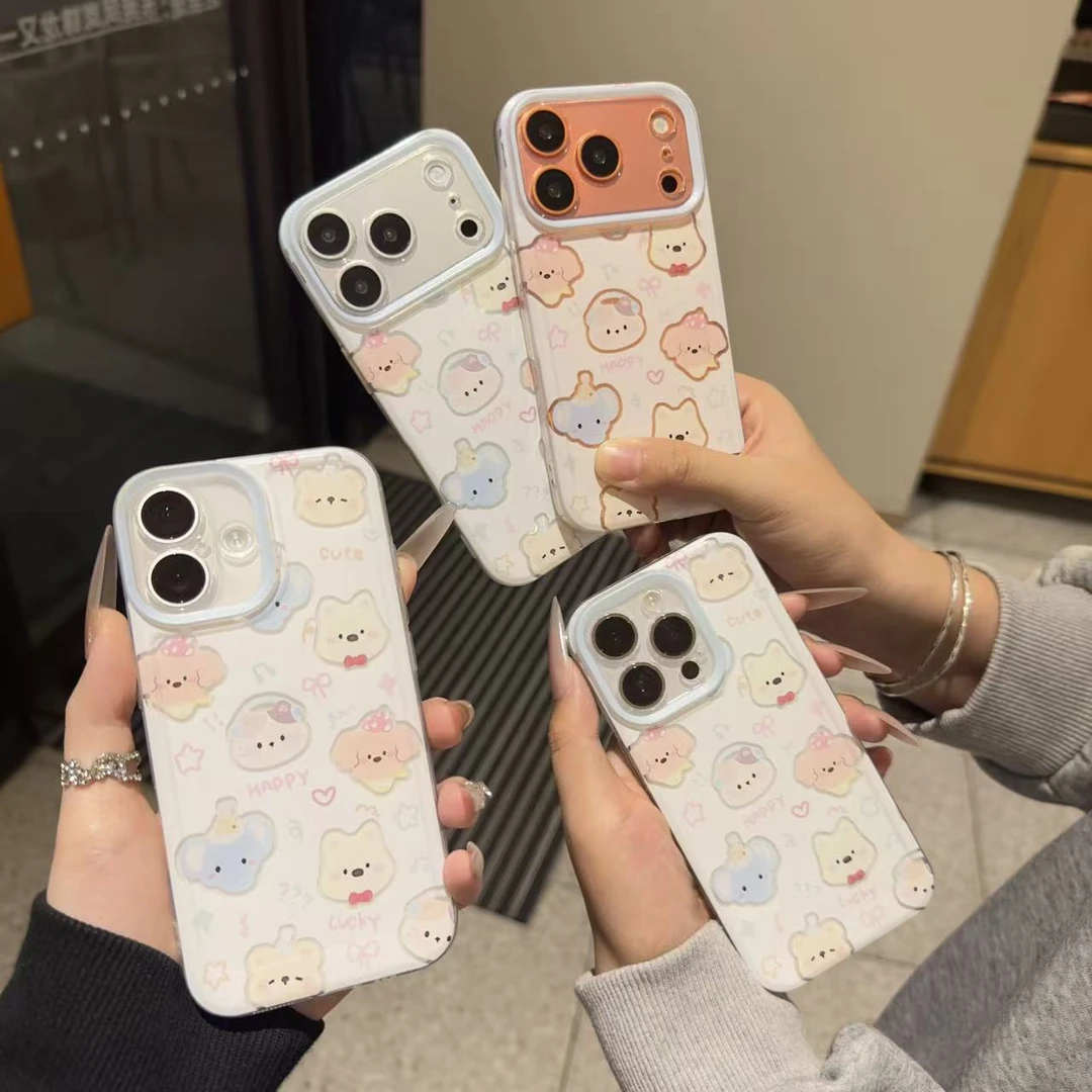 可爱小动物适用于苹果17/16/15/13promax手机壳12/11软xr/xs防摔