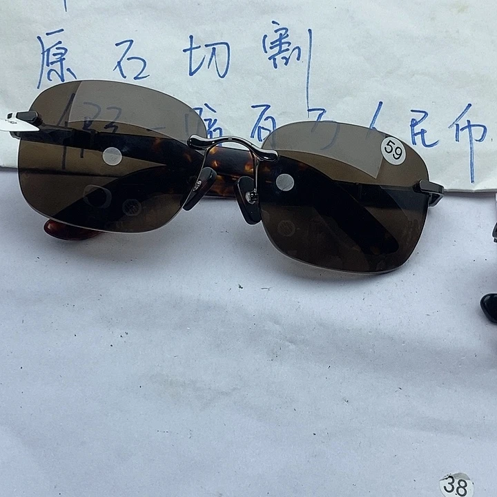 齐***圣水晶眼镜未镶嵌无框眼镜