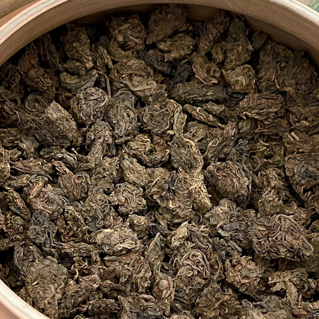 2018年 景迈 老茶头 普洱熟茶-100克 茶叶茶叶