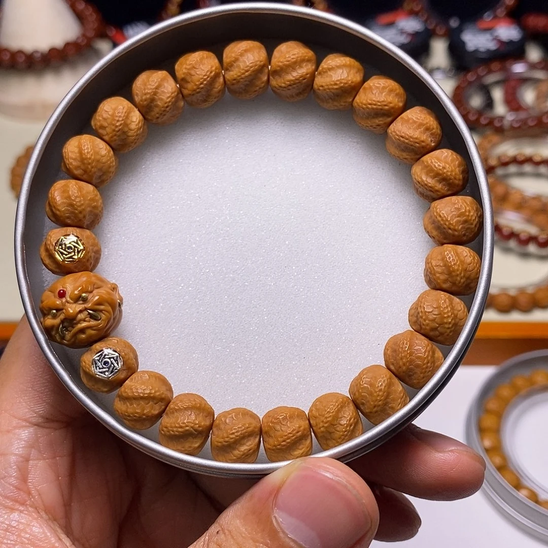 猴头核桃手串恶僧精工灵蛇听吟尺寸11全品