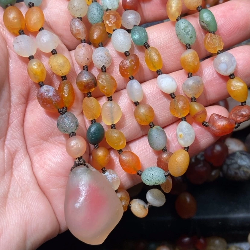 【闪购商品】玛瑙/玉髓项圈合金盲**茫