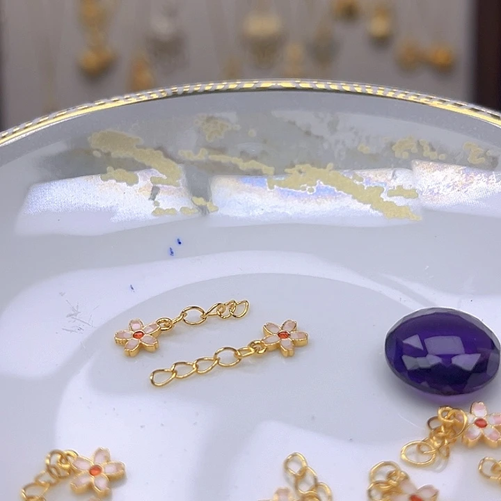 银S925镶嵌颈饰紫晶紫晶925镶嵌166