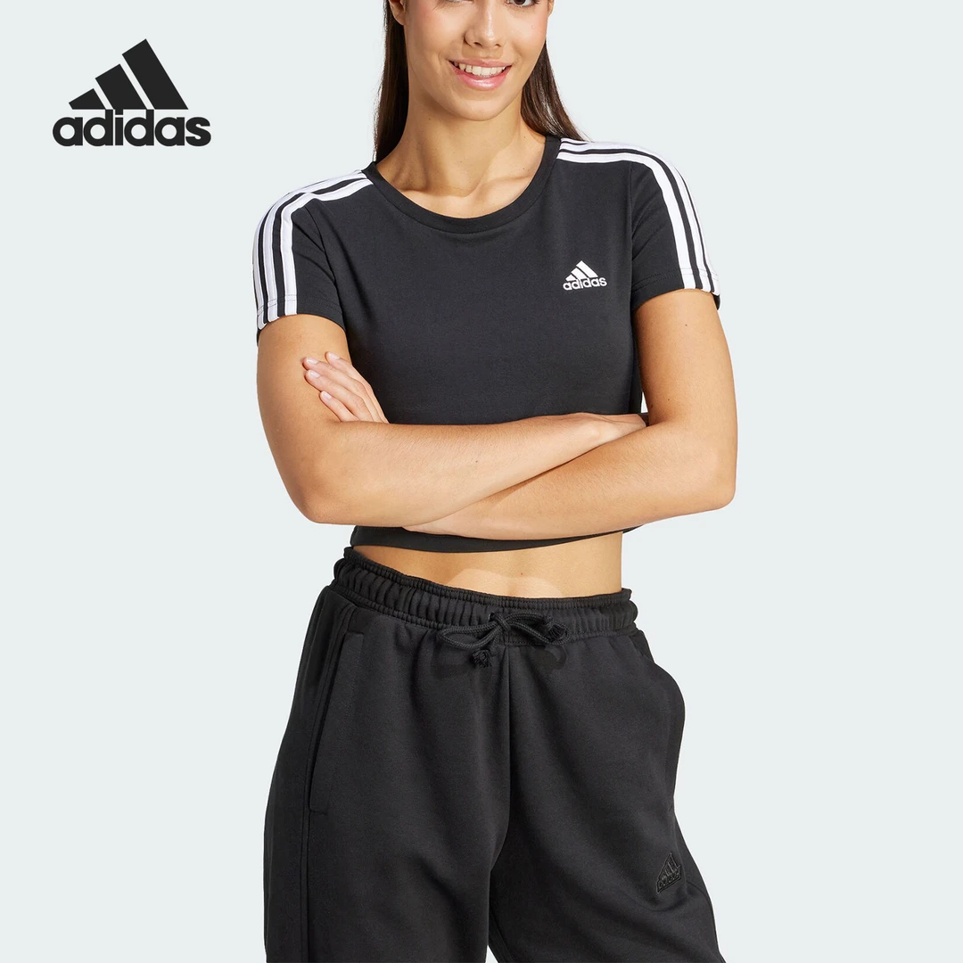 Adidas/阿迪达斯正品W 3S BABY T女士短款运动休闲短袖IR6111