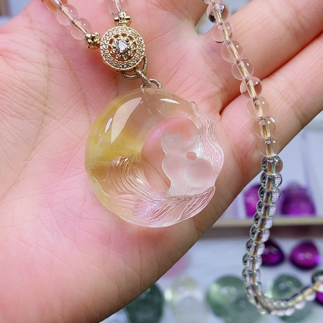 未镶嵌吊坠(赠链)水晶