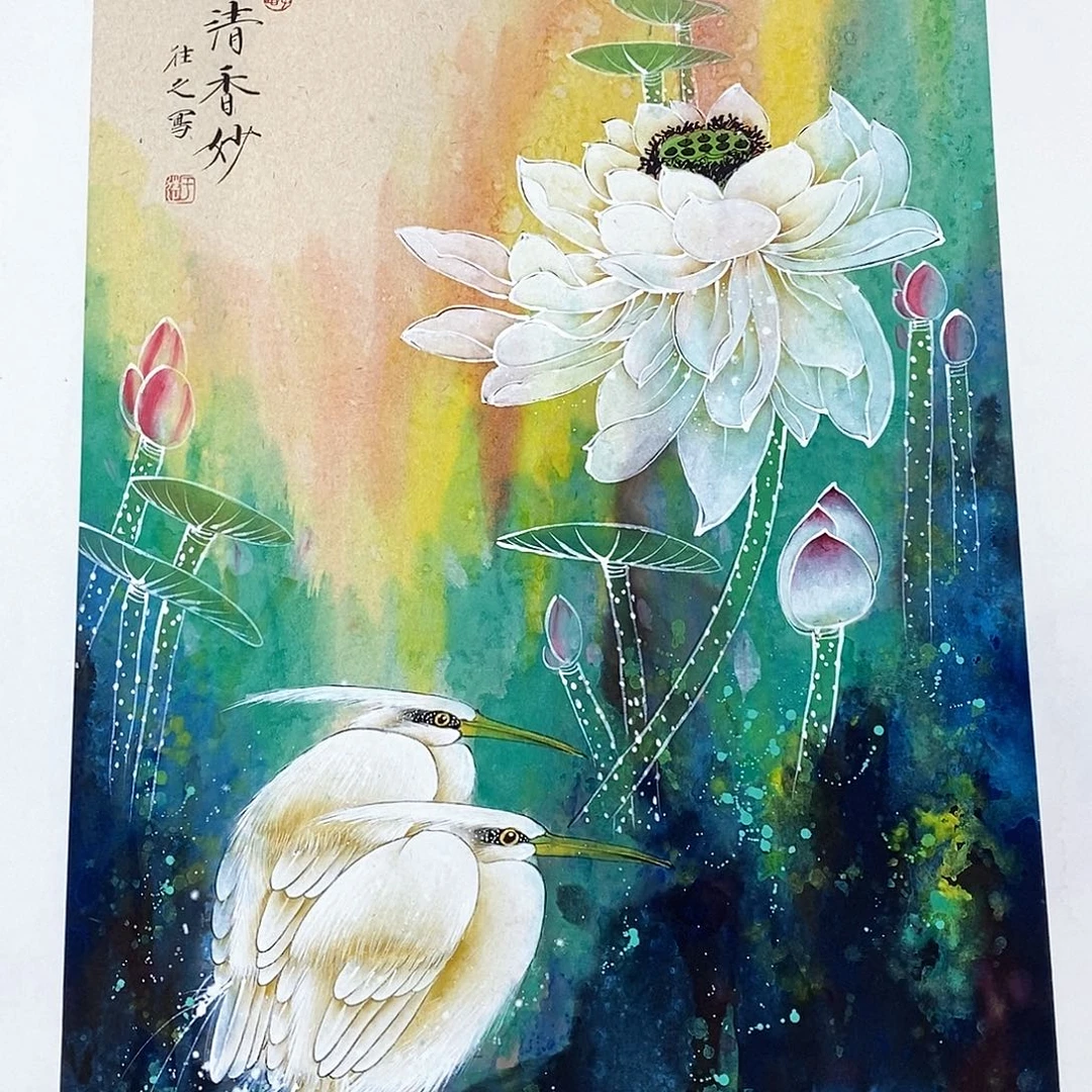 国画于往之四尺三开精品佳作