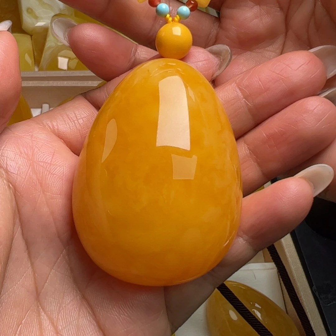 未镶嵌毛衣链蜜蜡