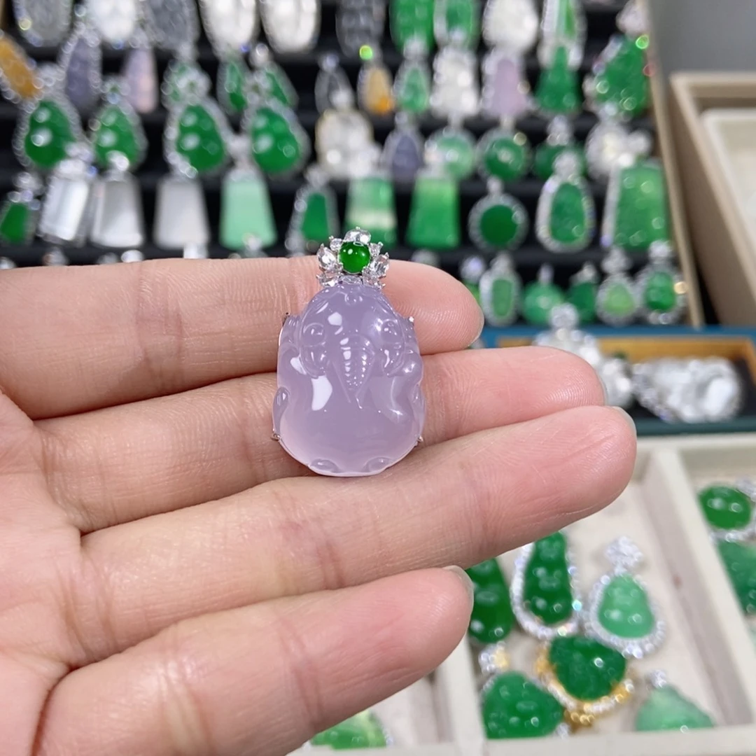 玛瑙/玉髓吊坠(不含链)银S925镶嵌木*