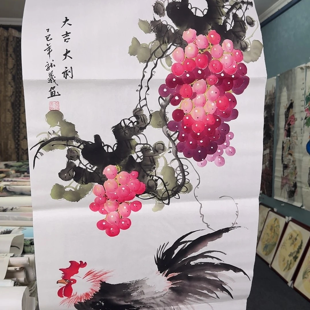 纯手绘国画作品作品