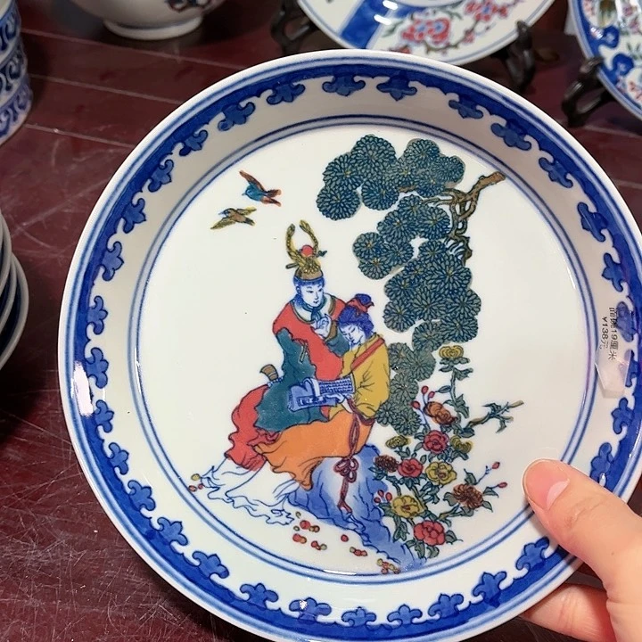 瓷片////景德镇陶瓷茶盘。