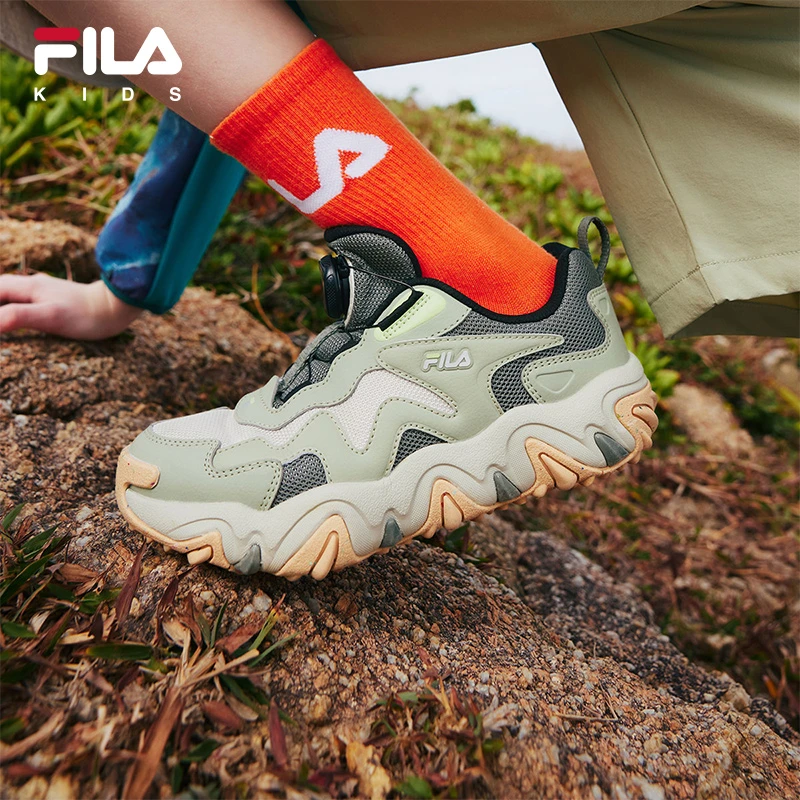 【斐乐新款虎爪】斐乐儿童2025年春季中大童儿童户外鞋K15B512504