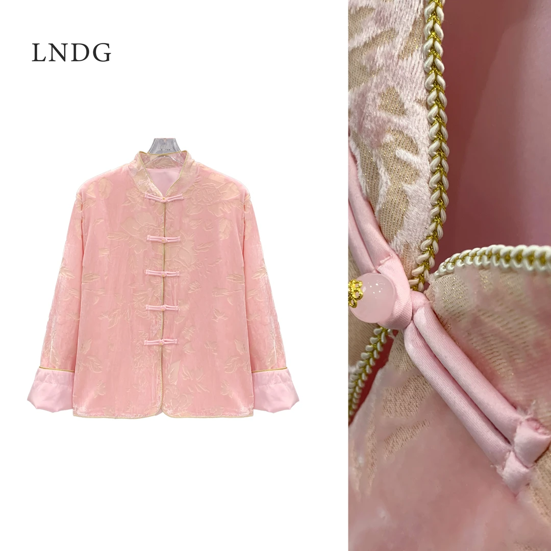 DEZI宝藏衣橱早春款重工刺绣国风新中式盘扣外套LS9368066