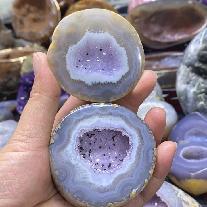 未镶嵌珠宝半成品水晶仙女紫盆