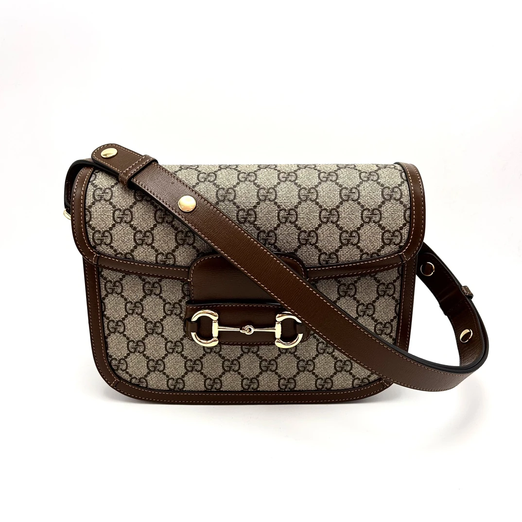 95新 GUCCI/古驰 老花1955中号马鞍单肩斜挎包71557