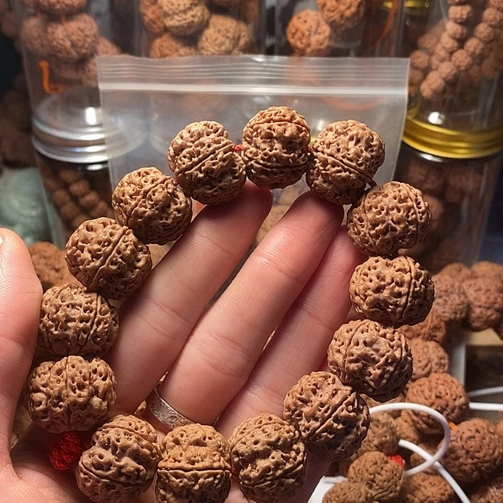 金刚菩提手串22古龙双龙梅花超头