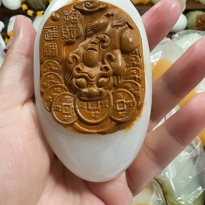 安***玥砖雕石头手把件不退不换