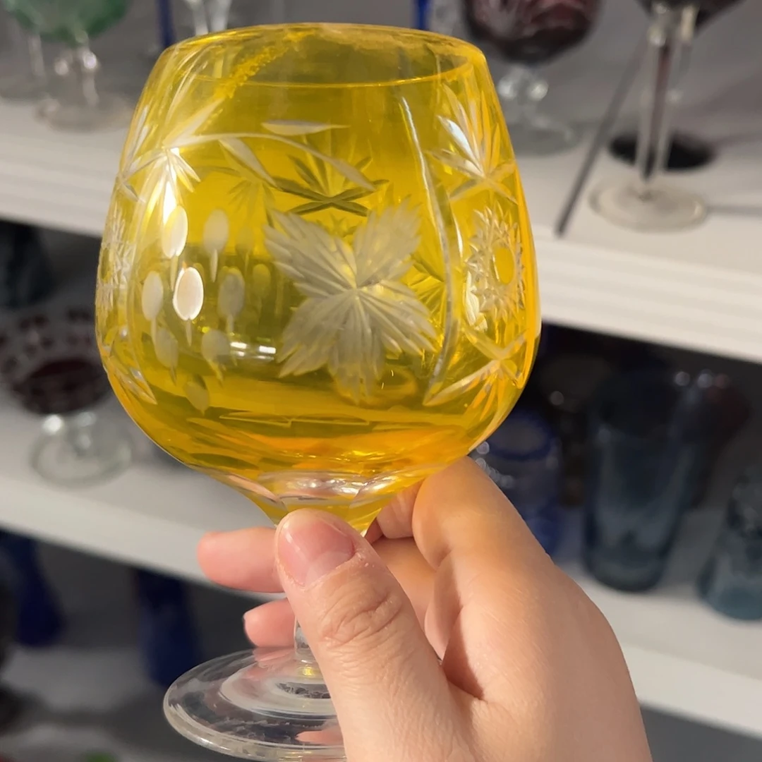 水晶玻璃平底款微瑕一个