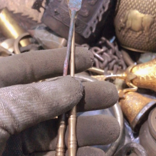 流***溪闪电购铜摆件工艺品