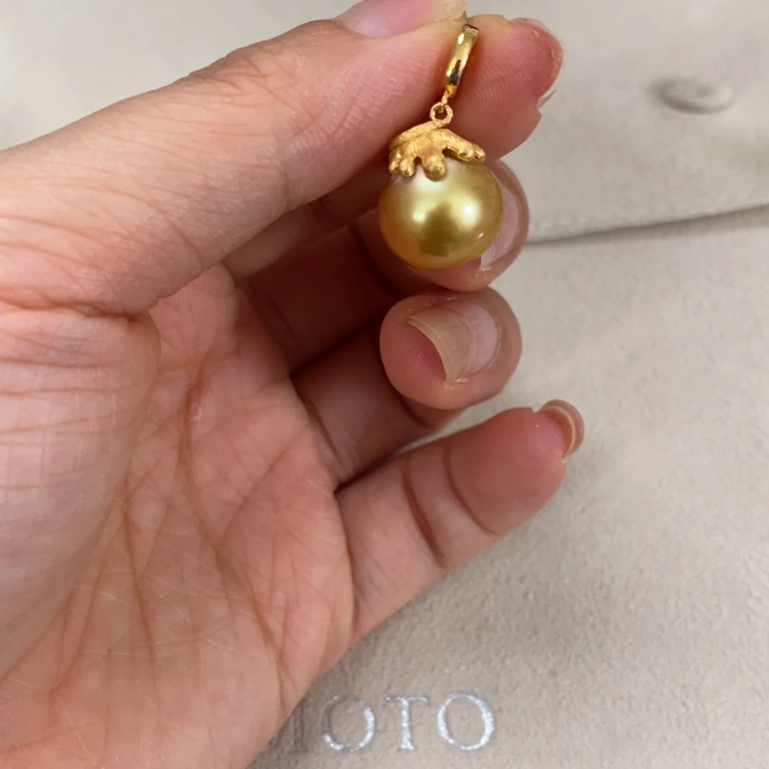 海水珍珠银S925镶嵌颈饰