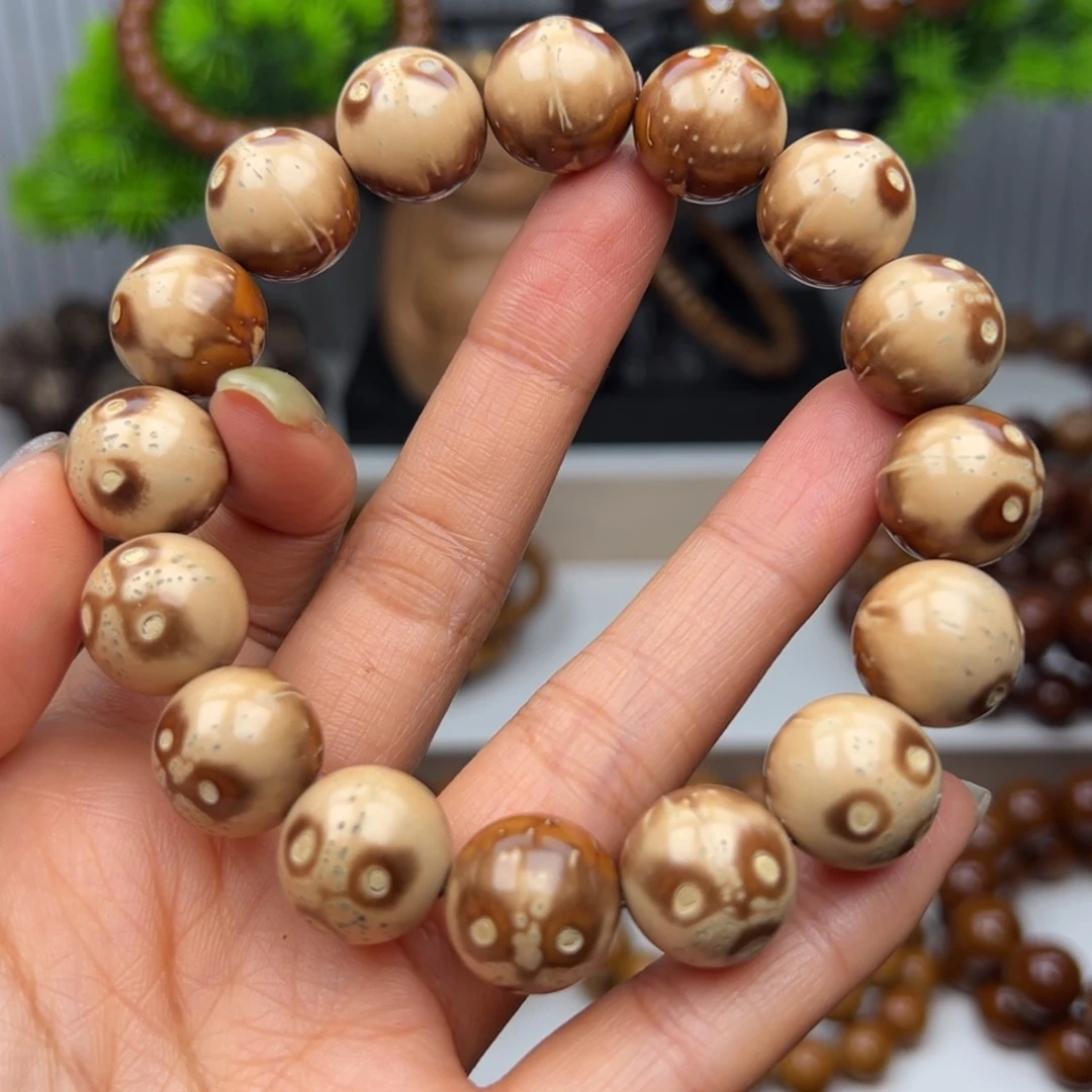 紫金鼠手串卡14.8半实心熊猫