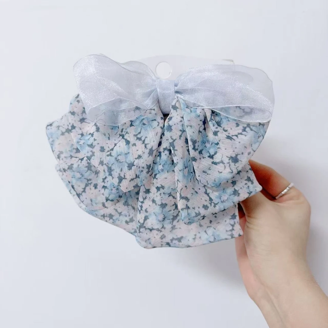 发夹女士后脑勺抓夹新款高端蝴蝶结夹子头饰高马尾半扎发发饰3669