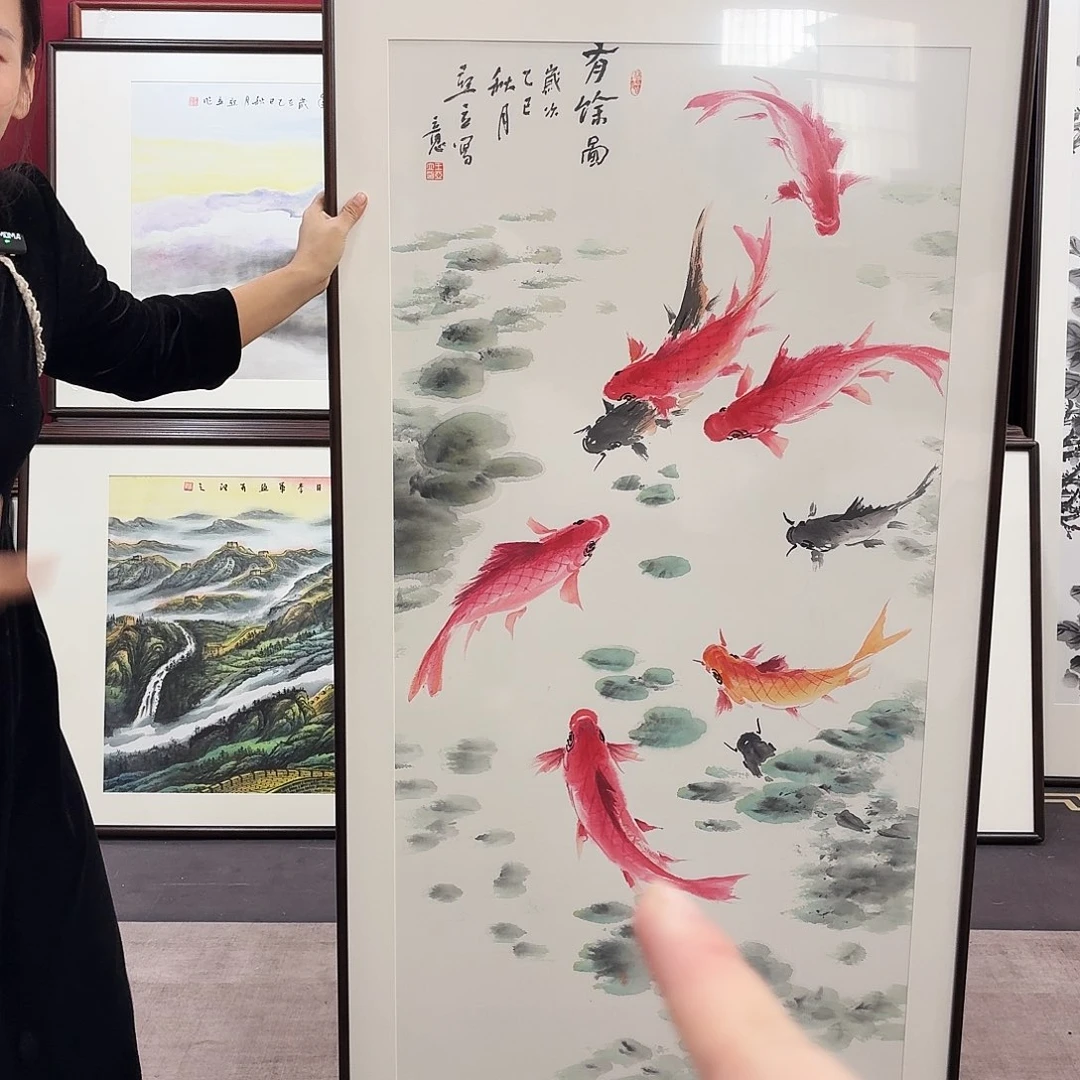 国画手绘作品160-80尺寸