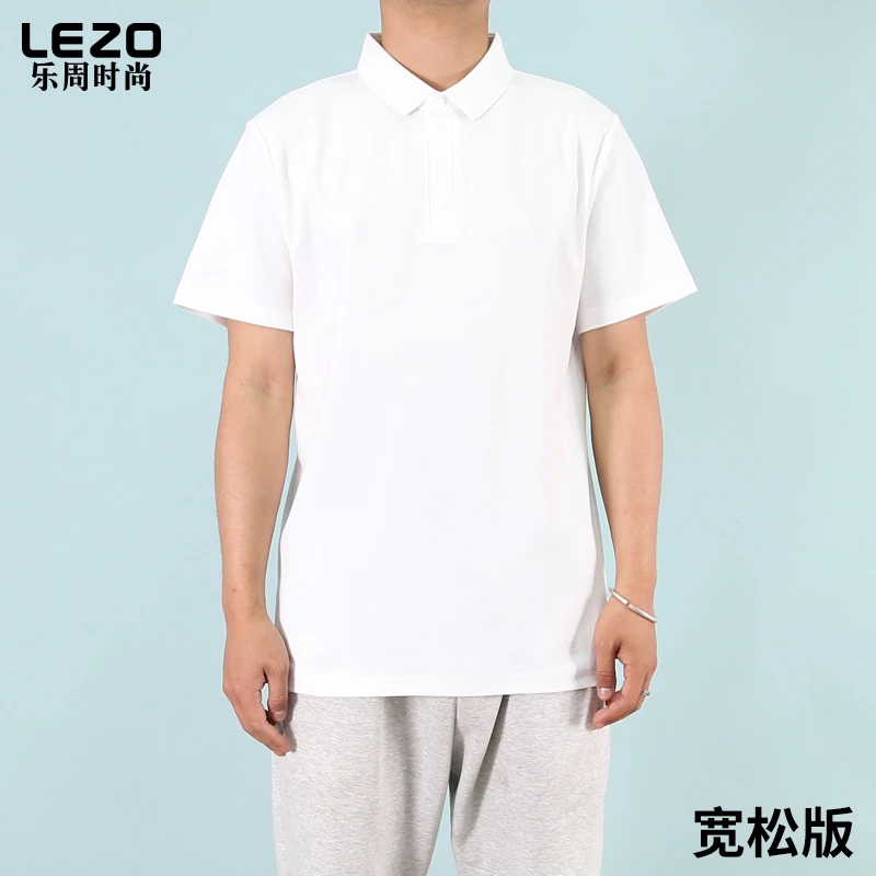 LEZO乐周时尚男装短袖翻领T恤L25235020
