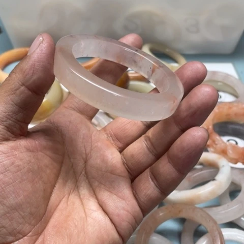 合金石英质玉（黄龙玉）手链晓**安
