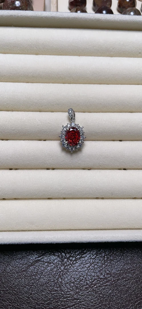 培育红宝石爱丽丝-轻奢高定红宝石吊坠129