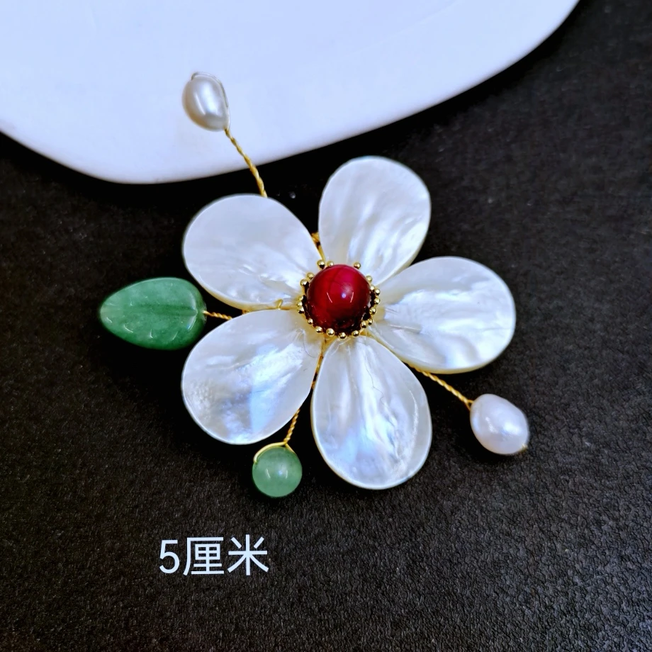 铜合金胸针 616 国风款百搭贝胸针