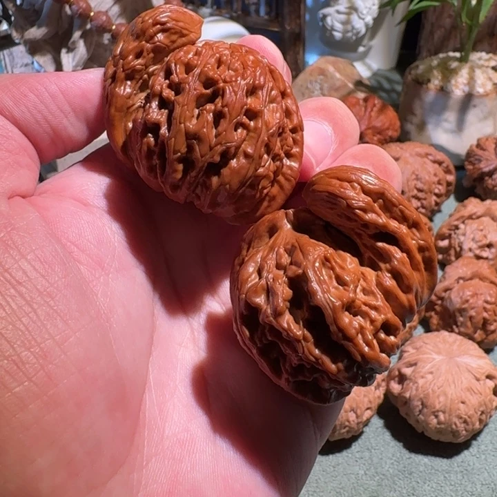 核桃手串/手链48白狮子犀牛望月