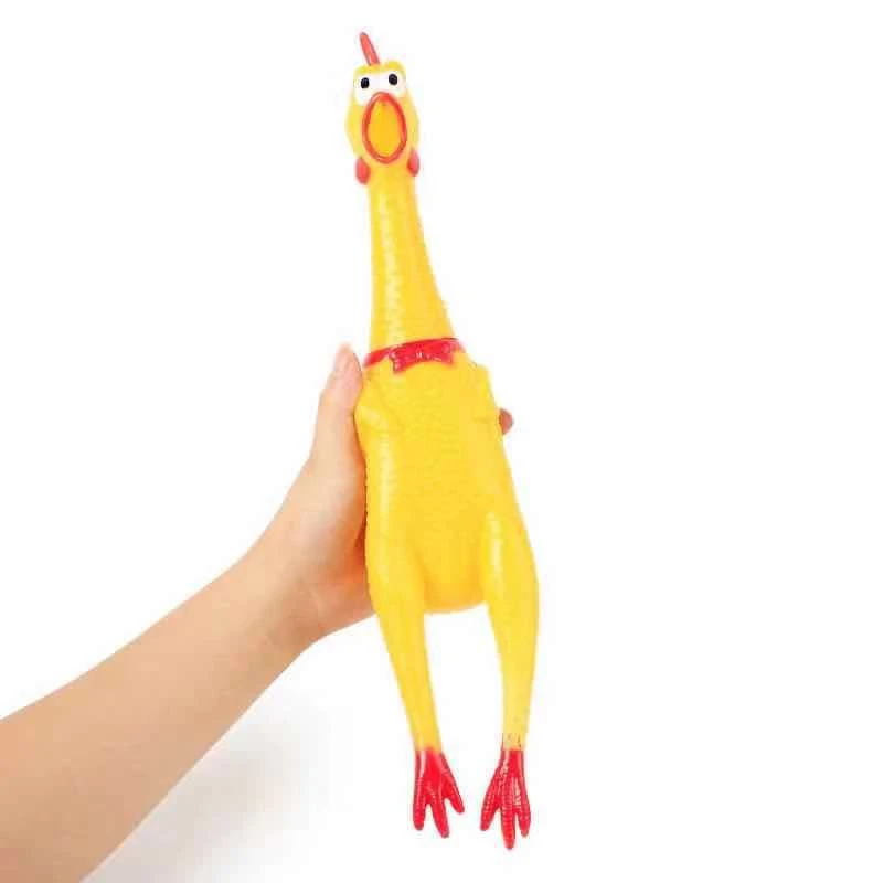 鸡发声怪叫鸡绝望会叫的战斗鸡狗狗玩具耐咬幼犬惨叫鸡尖叫鸡玩具