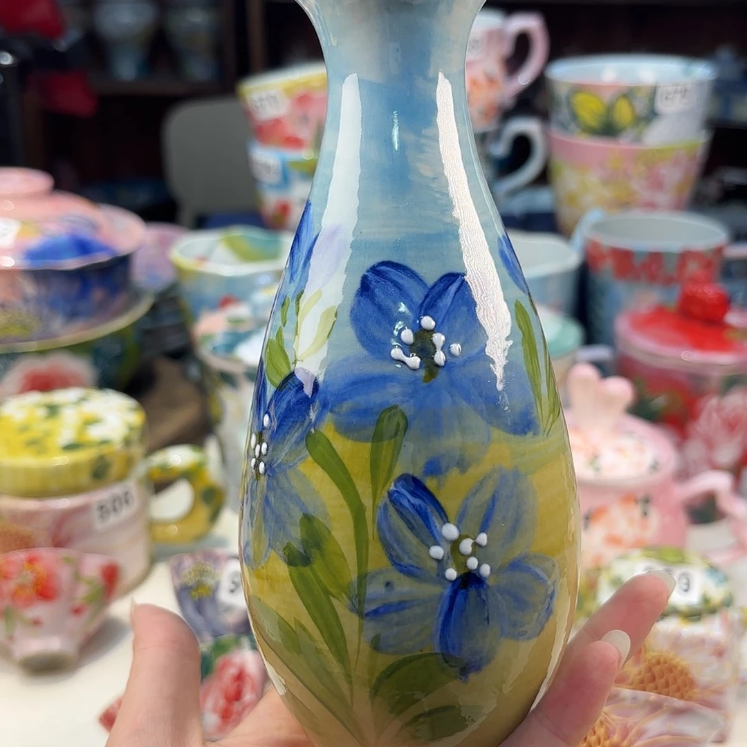 景德镇手绘高温釉下彩陶瓷茶具